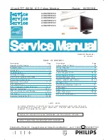 Предварительный просмотр 1 страницы Philips 220SW8FB1/00 Service Manual