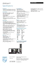 Preview for 3 page of Philips 220TW9FB Specifications