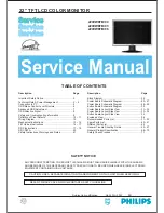 Предварительный просмотр 1 страницы Philips 220VW8FB/00 Service Manual