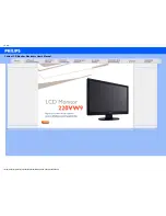 Предварительный просмотр 1 страницы Philips 220VW9 User Manual