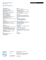 Preview for 3 page of Philips 221B3LPCB Specifications