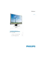 Предварительный просмотр 1 страницы Philips 221B3LPCB User Manual