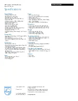 Preview for 3 page of Philips 221B3LPCS Specifications