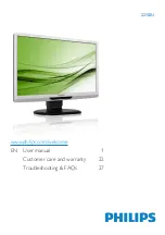 Предварительный просмотр 1 страницы Philips 221S3U User Manual