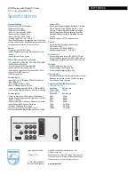 Предварительный просмотр 3 страницы Philips 221T1SB1 Specifications