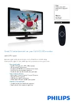 Philips 221TE4LB1 Specifications preview