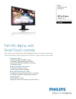 Preview for 1 page of Philips 222E1SB Specifications