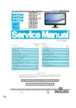 Preview for 1 page of Philips 222E2SB/00 Service Manual