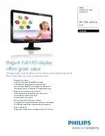 Philips 222E2SB Specifications preview