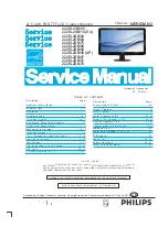 Preview for 1 page of Philips 222EL2SB/00 Service Manual