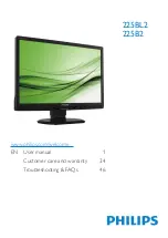 Philips 225B2 User Manual preview