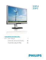 Предварительный просмотр 1 страницы Philips 225P2 User Manual