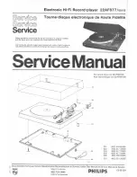 Preview for 1 page of Philips 22AF877 Service Manual