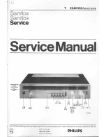 Предварительный просмотр 1 страницы Philips 22AH103/00 Service Manual