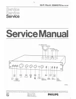 Предварительный просмотр 1 страницы Philips 22ah270 Service Manual