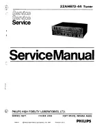 Preview for 1 page of Philips 22AH673-44 Service Manual