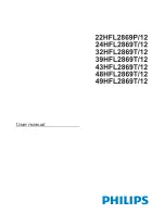 Preview for 1 page of Philips 22HFL2869P/12 User Manual