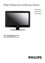 Philips 22HFL3350D Setup Manual preview