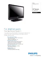 Preview for 1 page of Philips 22HFL5550D Specifications