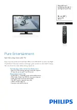 Philips 22PFL2908H Specifications preview