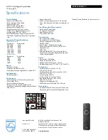 Preview for 3 page of Philips 22PFL3505D Specifications