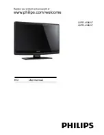 Preview for 1 page of Philips 22PFL4506/V7 User Manual