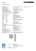 Preview for 3 page of Philips 22PFL4507 Specifications