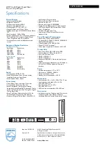 Preview for 3 page of Philips 22PFL5403 Specifications