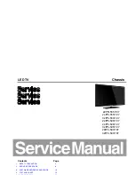 Preview for 1 page of Philips 22PFL5557/V7 Service Manual