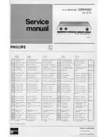 Philips 22RH520 00 Service Manual предпросмотр