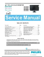 Philips 230E1HSB Service Manual предпросмотр