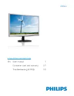 Предварительный просмотр 1 страницы Philips 231S4LS User Manual