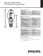 Preview for 1 page of Philips 232496 Specification Sheet