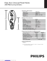 Preview for 1 page of Philips 232801 Specification Sheet