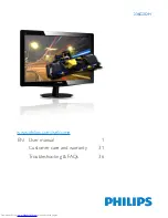 Preview for 1 page of Philips 236G3DH User Manual