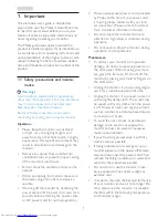 Preview for 3 page of Philips 236G3DH User Manual