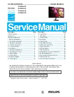 Предварительный просмотр 1 страницы Philips 237E4QSD/00 Service Manual