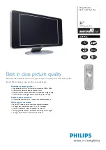 Предварительный просмотр 1 страницы Philips 23PF9956 Brochure