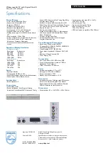 Preview for 3 page of Philips 23PFL5322 Specification