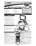 Philips 24-COLOR TV REAL FLAT FRENH OSD 24PT633F - Quick Use And Hookup Manual preview