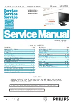 Philips 240BW8 Series Service Manual предпросмотр