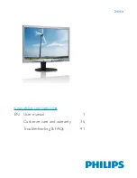 Предварительный просмотр 1 страницы Philips 240S4 User Manual