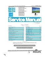 Предварительный просмотр 1 страницы Philips 241B4LPCB/00 Service Manual