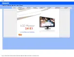 Philips 241E1 Electronic User'S Manual предпросмотр