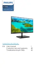 Philips 241E1S User Manual предпросмотр