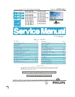 Предварительный просмотр 1 страницы Philips 241S4LCB/00 Service Manual