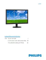 Предварительный просмотр 1 страницы Philips 243S5 User Manual