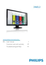 Preview for 1 page of Philips 246EL2 User Manual