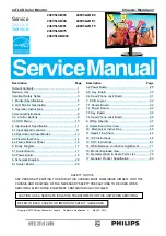 Preview for 1 page of Philips 246V5LAB/00 Service Manual