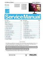 Предварительный просмотр 1 страницы Philips 247E4LHAB/00 Service Manual